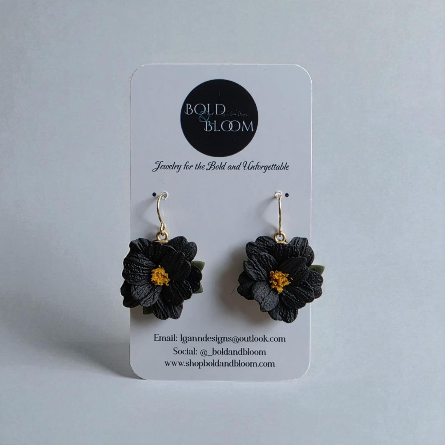 Midnight Spring Floral Dangle
