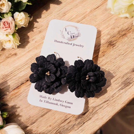 Midnight Bloom Statement Earrings image 2