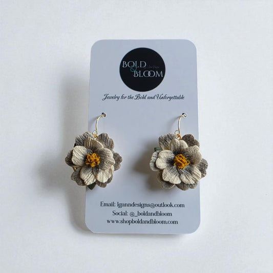Ivory Noir Spring Floral Dangle