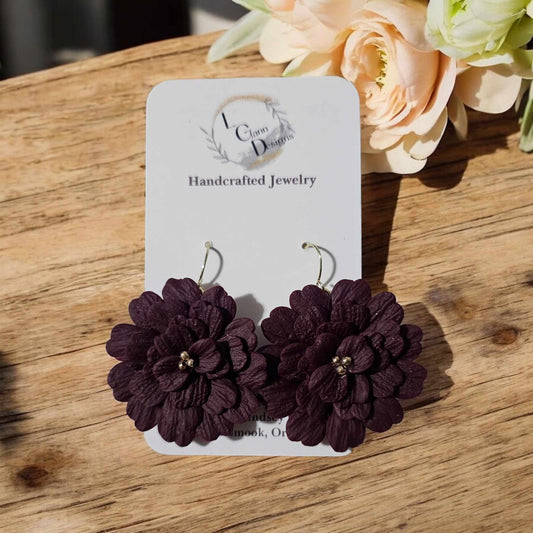 Midnight Bloom Statement Earrings image 3