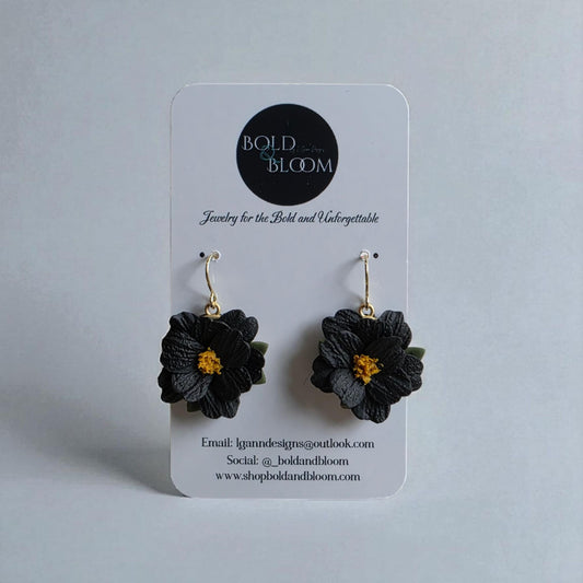 Midnight Spring Floral Dangle